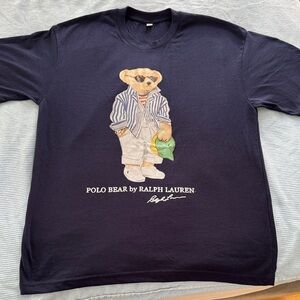 Ralph Lauren Black Polo Bear t shirt XL size